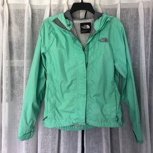 Turquoise North Face Windbreaker